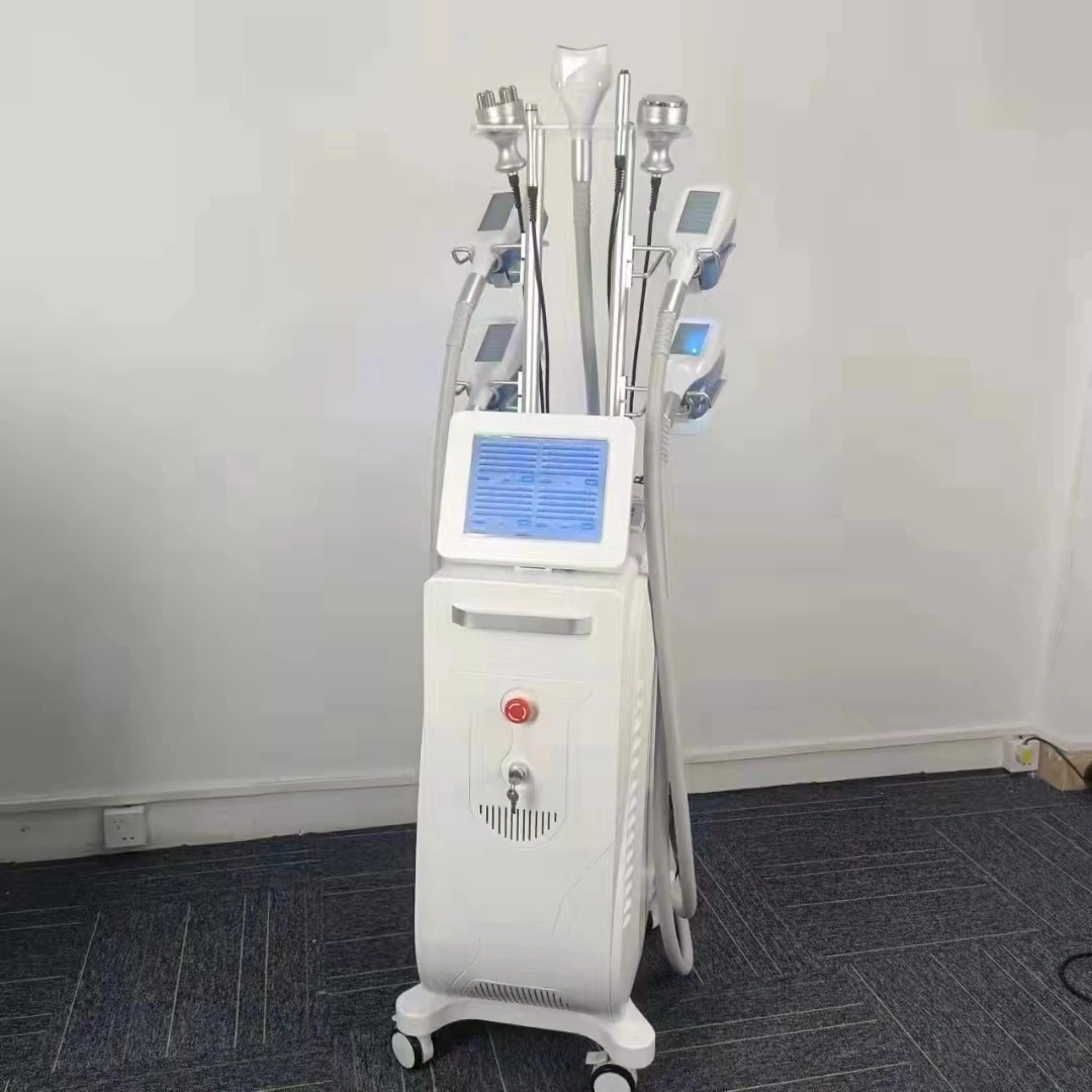 Hot Sale 5 Handles Cryo Cavitation RF Lipo Laser 360 Cryolipolysis Machine for Slimming