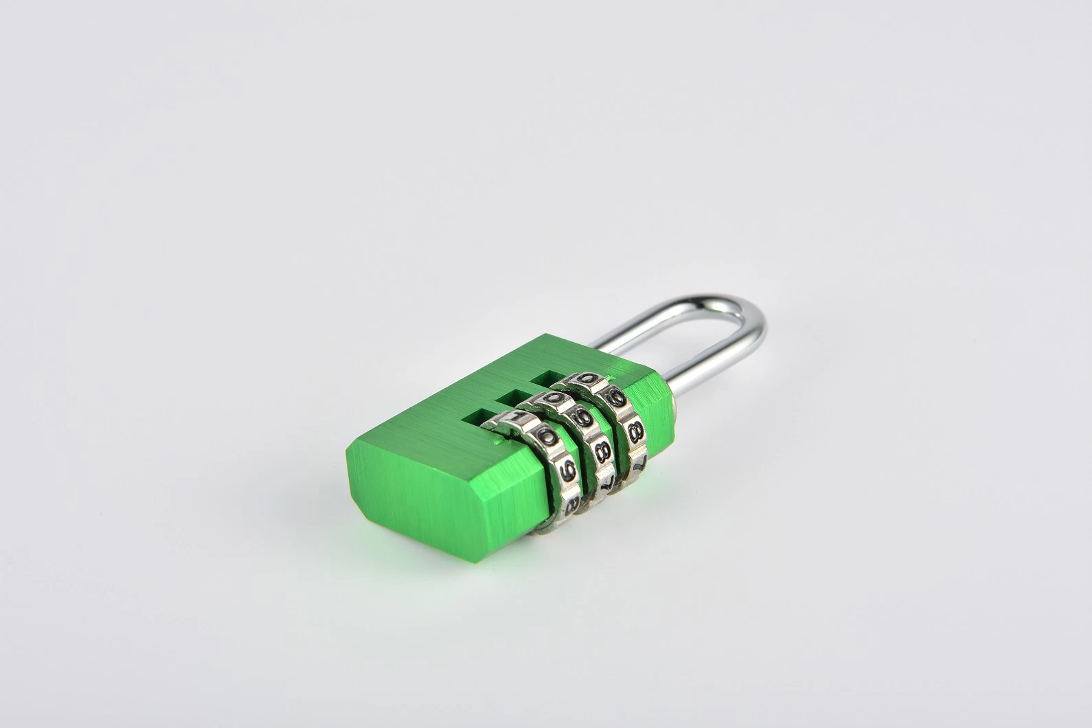 Green Aluminum Alloy Combination Code 3 Dials Safety Economic Pad Lock