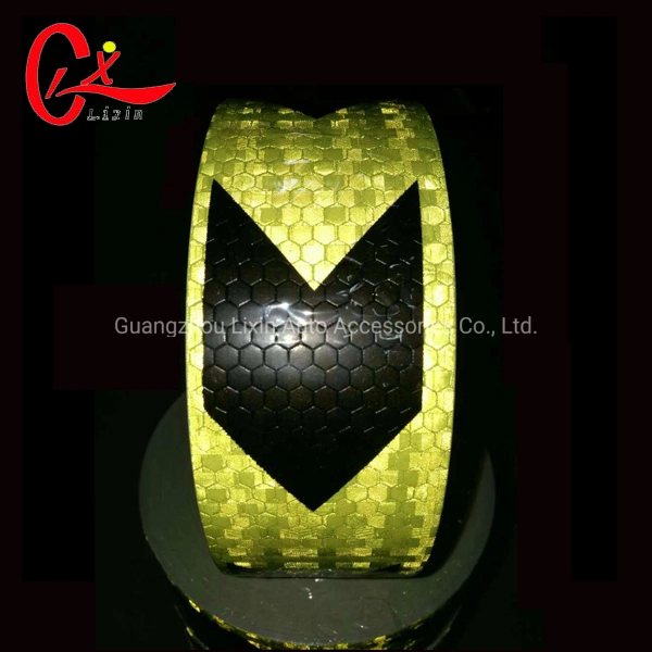 7.5cm*25m Arrow Black Yellow 3m Reflective Tape Saudi Arabia