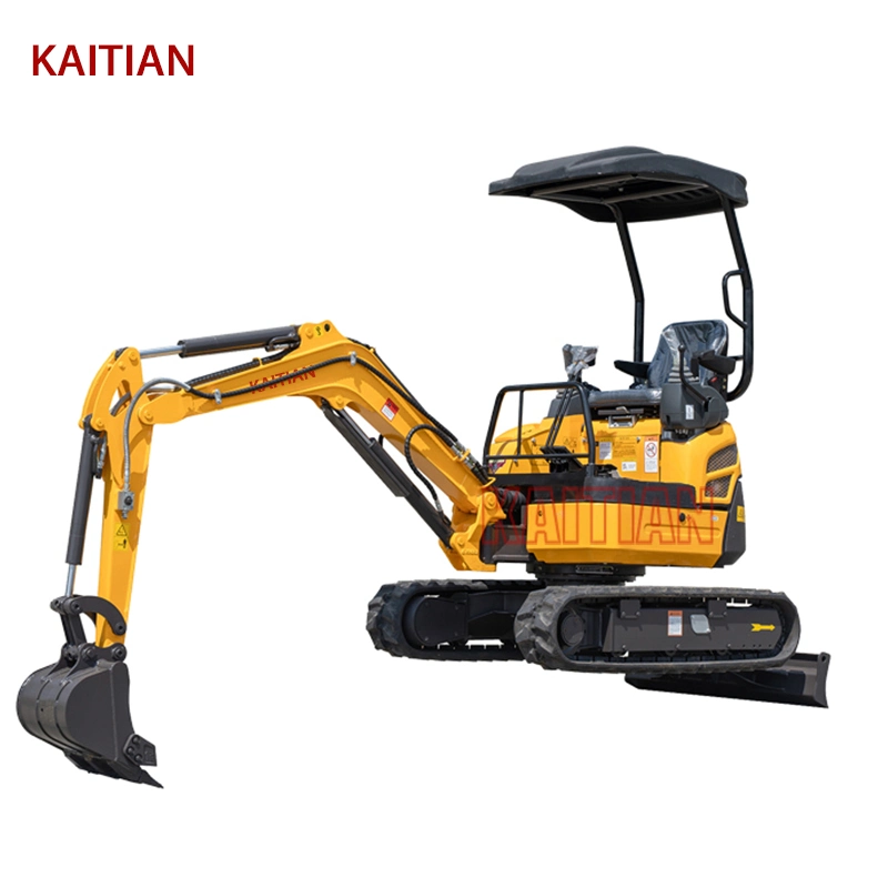 Mini Digger Livraison gratuite Chine Vente en gros de mini pelles compactes 1,6 tonnes avec godet à pouce à vendre.