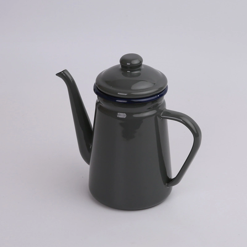 Meilleur Prix batterie de cuisine théière pot de lait de l'émail de l'eau verseuse cafetière bouilloire émail