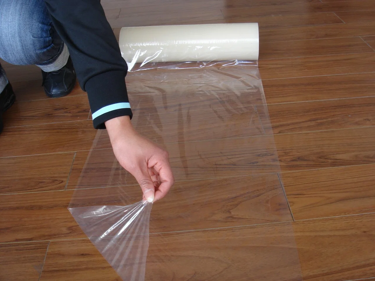 PE Surface Protective Self Adhesive Transparent Adhesive Tape