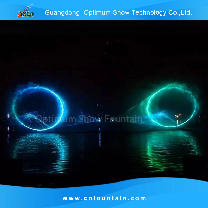 Una fuente resistente al agua de mar LED de Calidad de Agua de Acero Inoxidable pantalla para mostrar y proyección láser