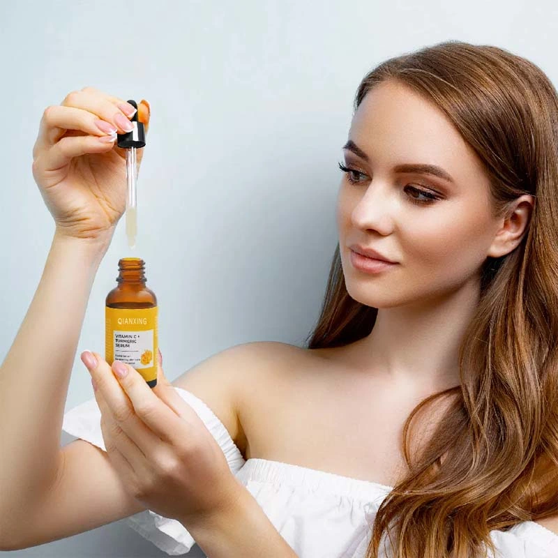 Mulheres Beleza cosméticos pele cuidados produto turmeric VC rosto soro Repare a pele