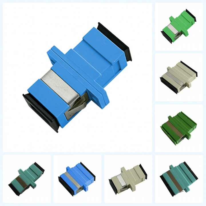 FTTX de fibra óptica FTTH Sm mm Abrir automáticamente el obturador de la UPC Adaptador SC/APC con o sin brida