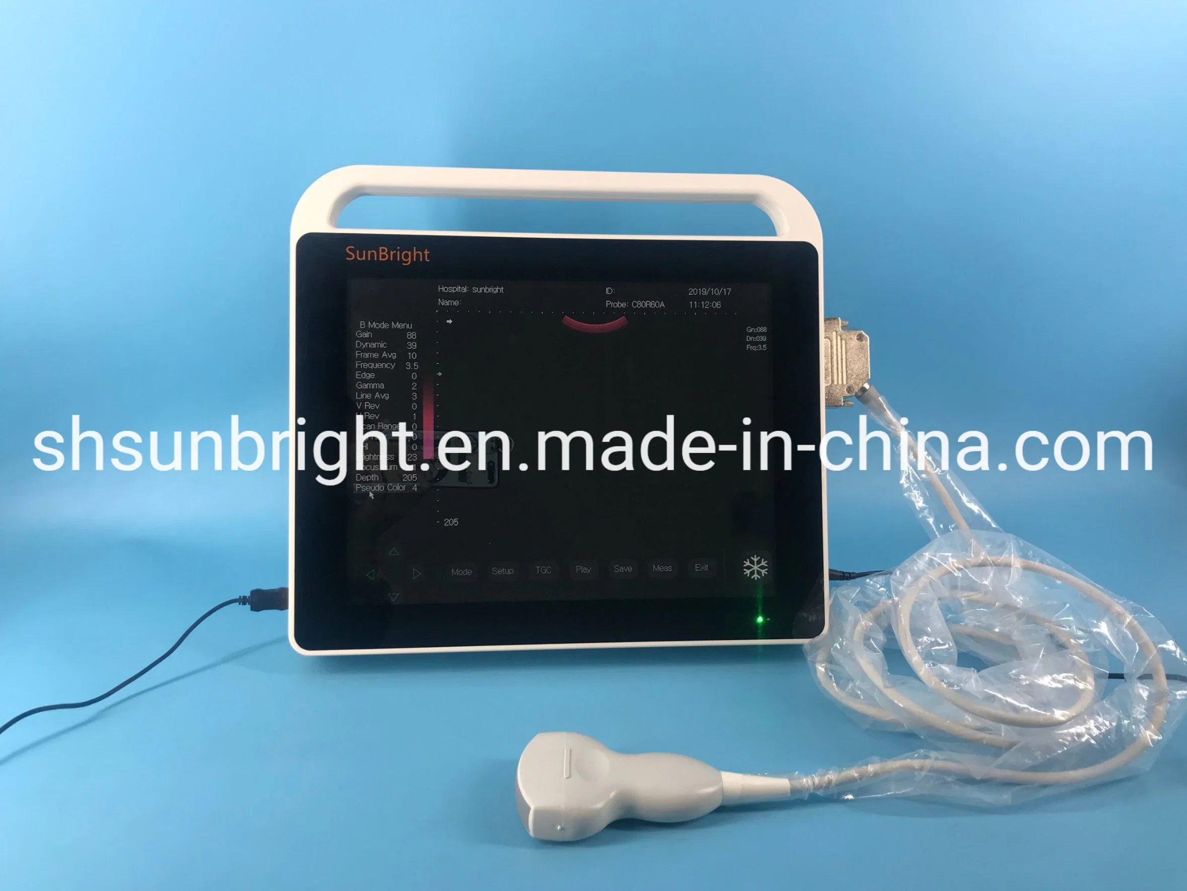 Medical Equipment Full Digital Echography Portable Trolley Ultrasound Machine