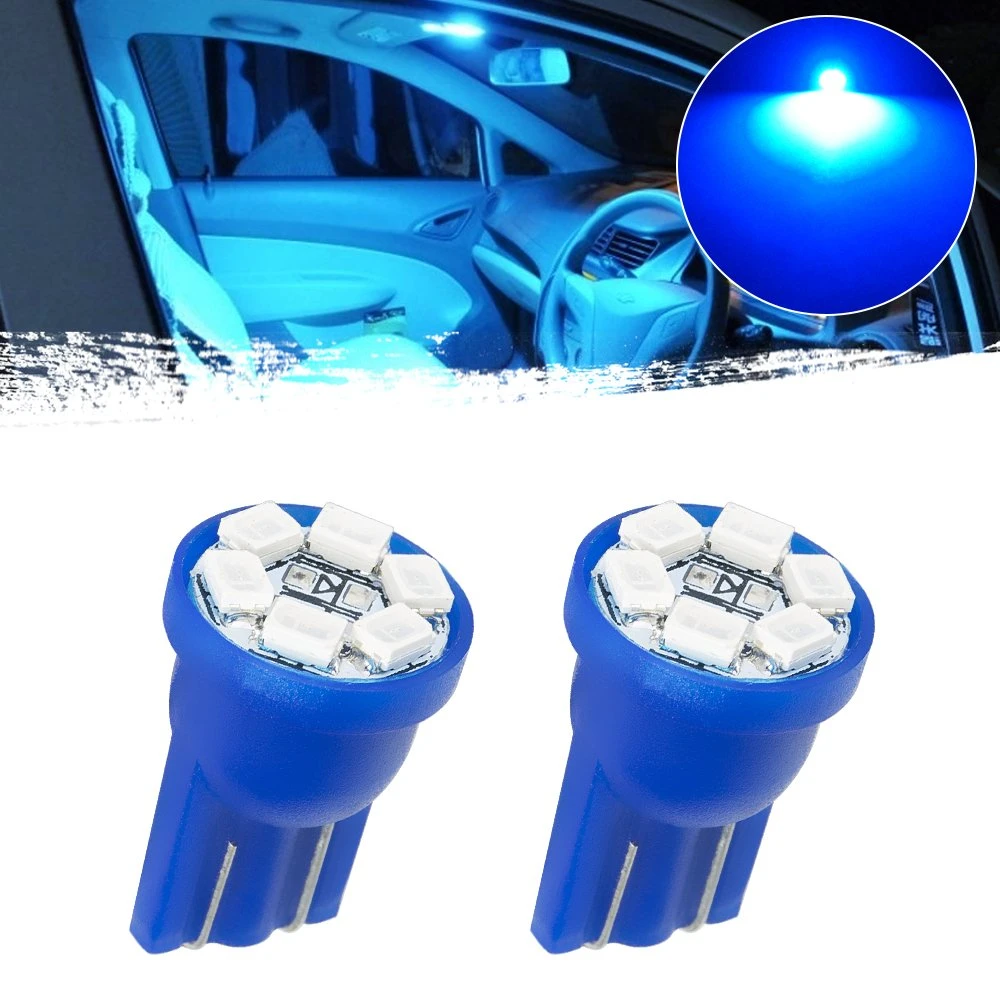 T10 синий светодиодный индикатор на приборной панели автомобиля Auto щиток приборов освещения