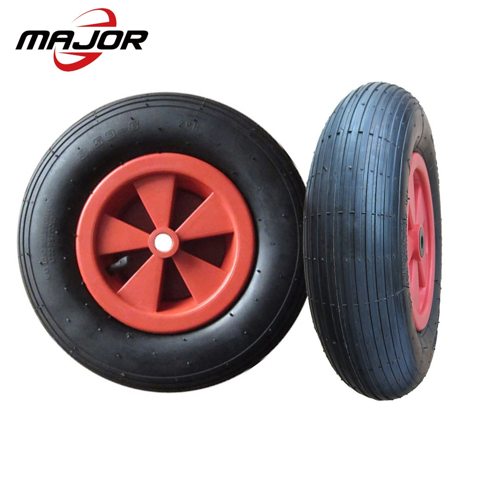 3.50-6 Wheelchair Rubber Wheels 12 Inch Pneumatic Wheel for Wheelbarrow