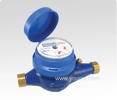 Brass Body with MID Approval / R160/ with 45&deg; Register Multi Jet Dry Type Cold Water Meter