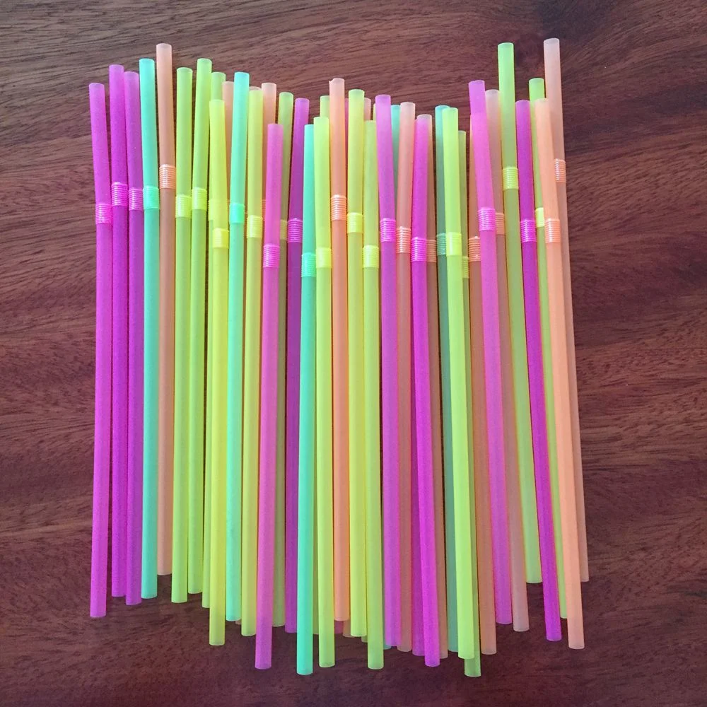 Reusable Biodegradable PLA Flexible Drinking Straws with Nude Packing for Families and Restaurants