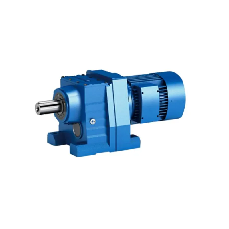 Las unidades de engranaje helicoidal con IEC B5/B14 Motor, con sólidos Gearmotors/ eje hueco de salida