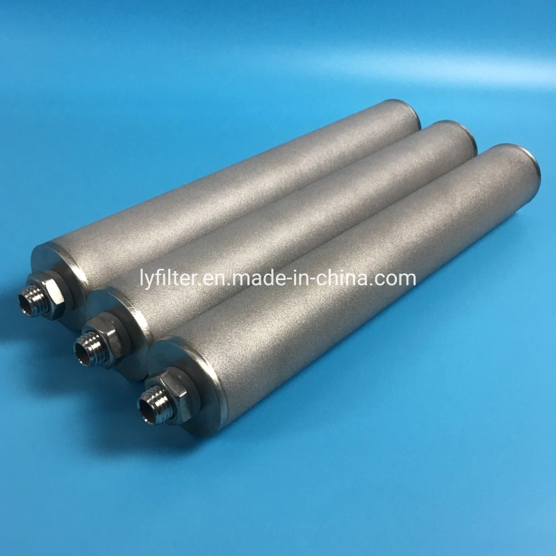 Porous Ss/Titanium/Inconel-600 Sintered Metal Cartridge Filter for 0.2 1 3 Um Water Liquid Treatment Filters Cartridges Factory