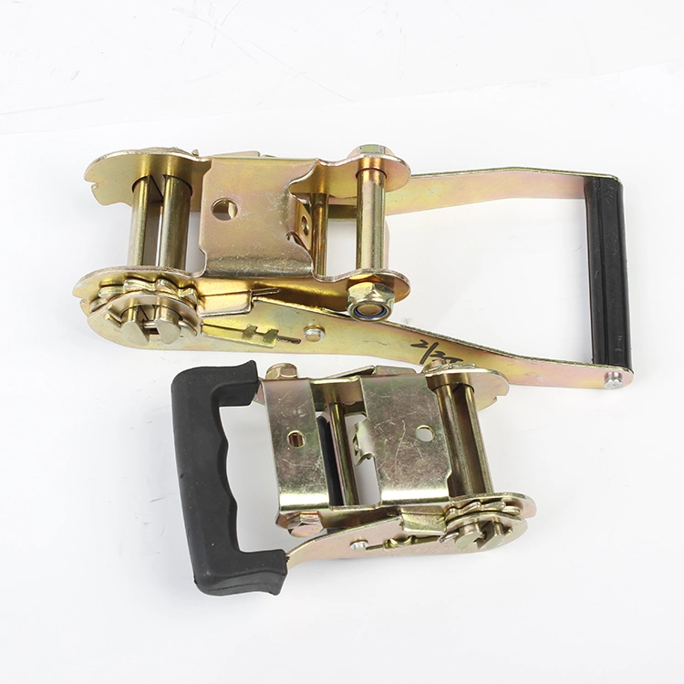 45mm Blank Metal Binding Ratchet Belt Buckle with Rubber Handle