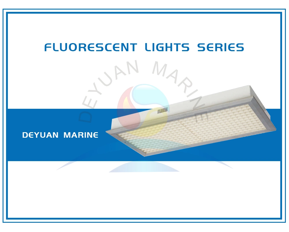 JPY25-2 Fluorescent Ceiling Light with Tube for Marine Vessel