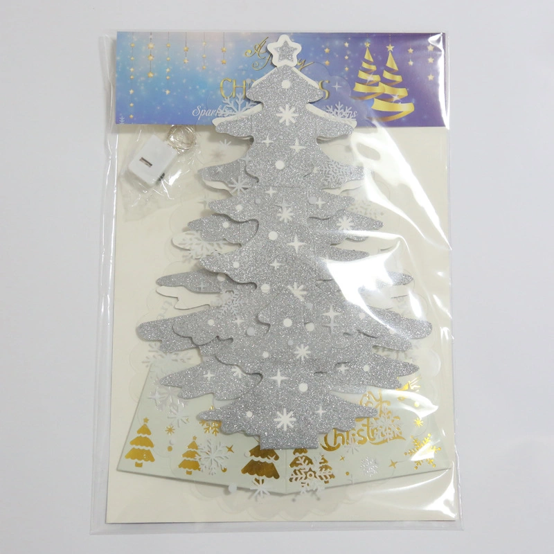 Christmas Ornaments Mini Tabletop Merry Christmas Greeting Card