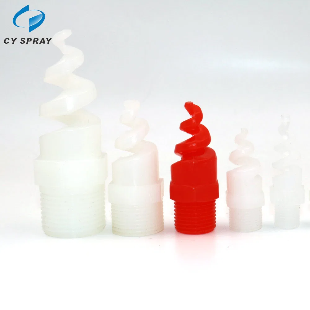 Non-Clogging PP Plastic Spiral Nozzle for Waste Gas Washing