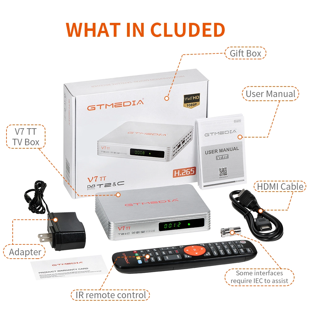 Gtmedia V7tt HD DVB T2 Set-Top-Box Digital