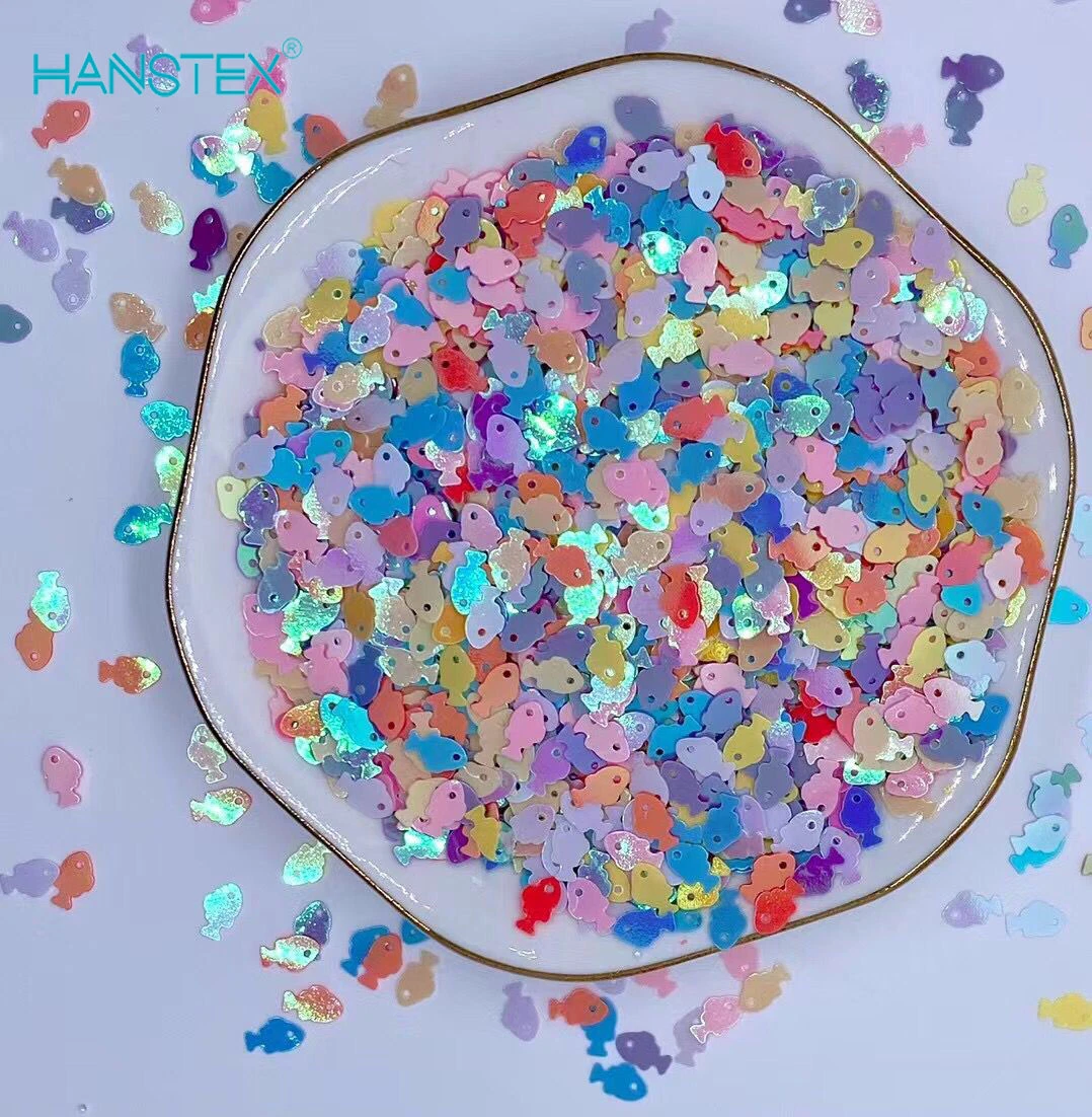 Hanstex bordados de lentejuelas suelto/PVC Pet decoración navideña de artesanía lentejuelas hojuelas parte Decoración Confetti coser Paillette