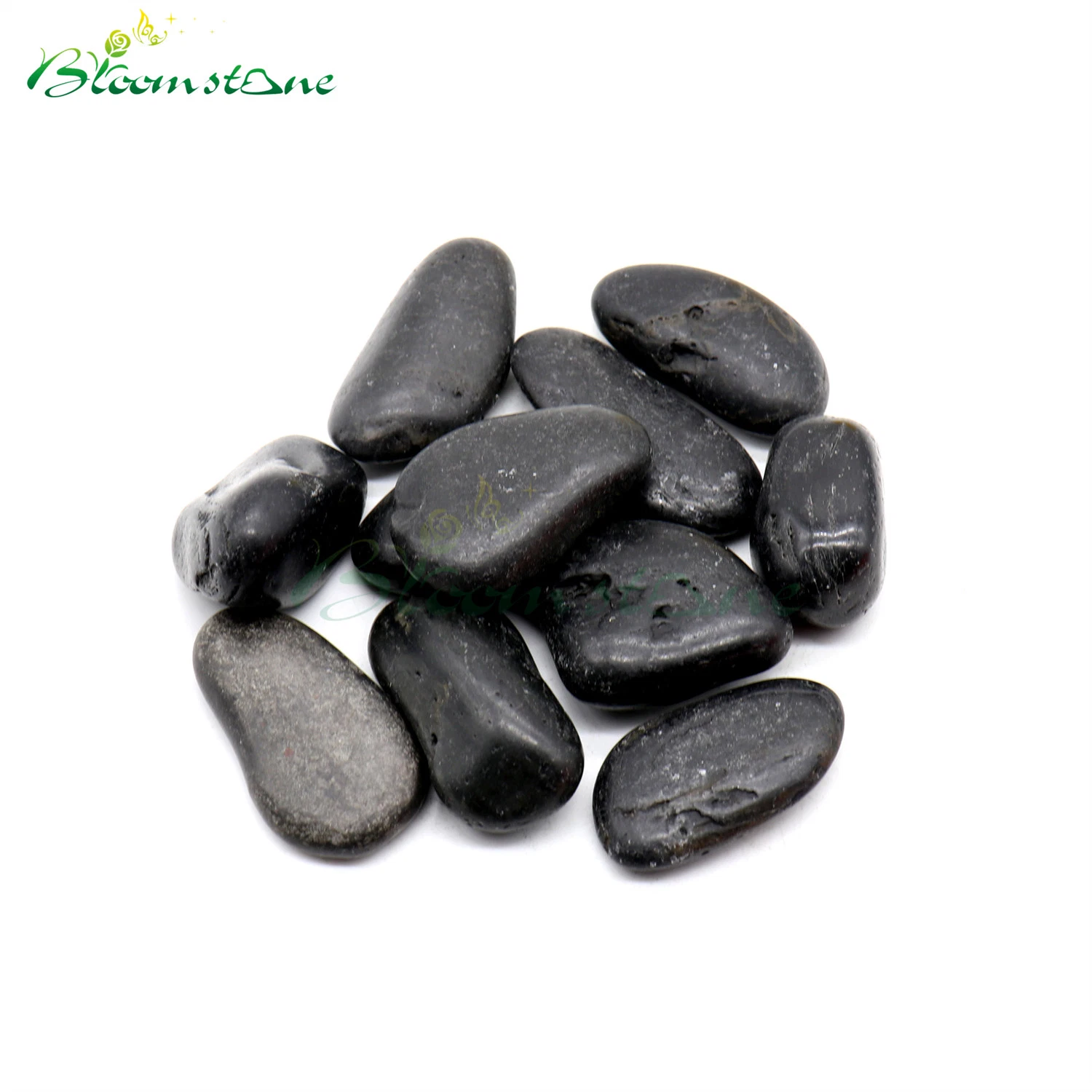 New Products Landscape Stone Black High Polished Pebble Stone for Garden Deconration