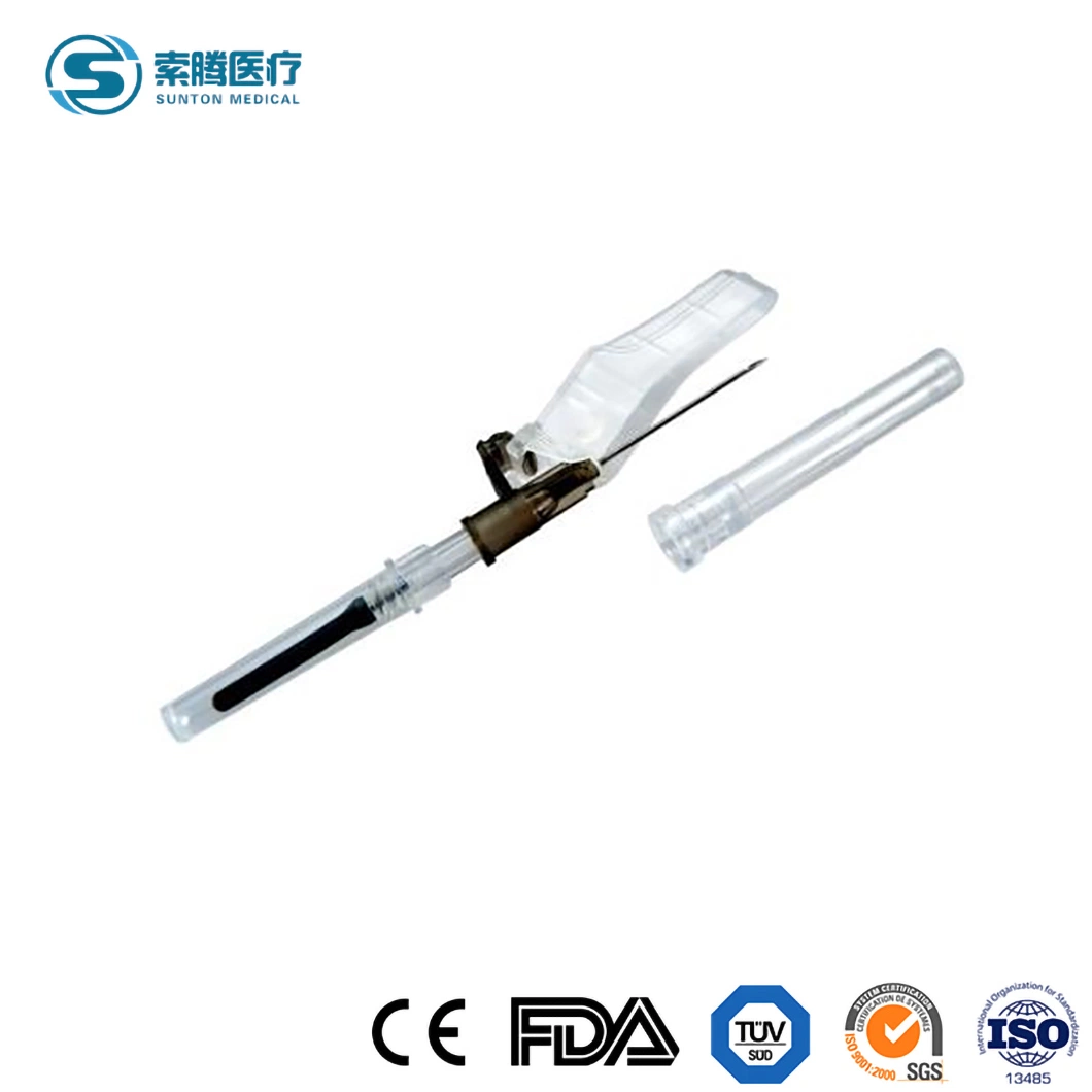 Sunton Medical Plastic Safety Blood Collection Needle China Butterfly Blood Collection Needle Manufacturing Medical Grade PVC Material Blood Collection Needles