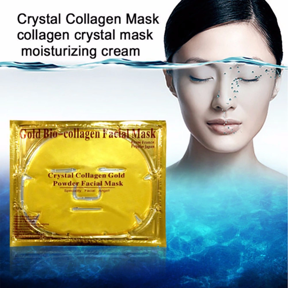 100% 24K Gold Pure Collagen Crystal Facial Mask for Female