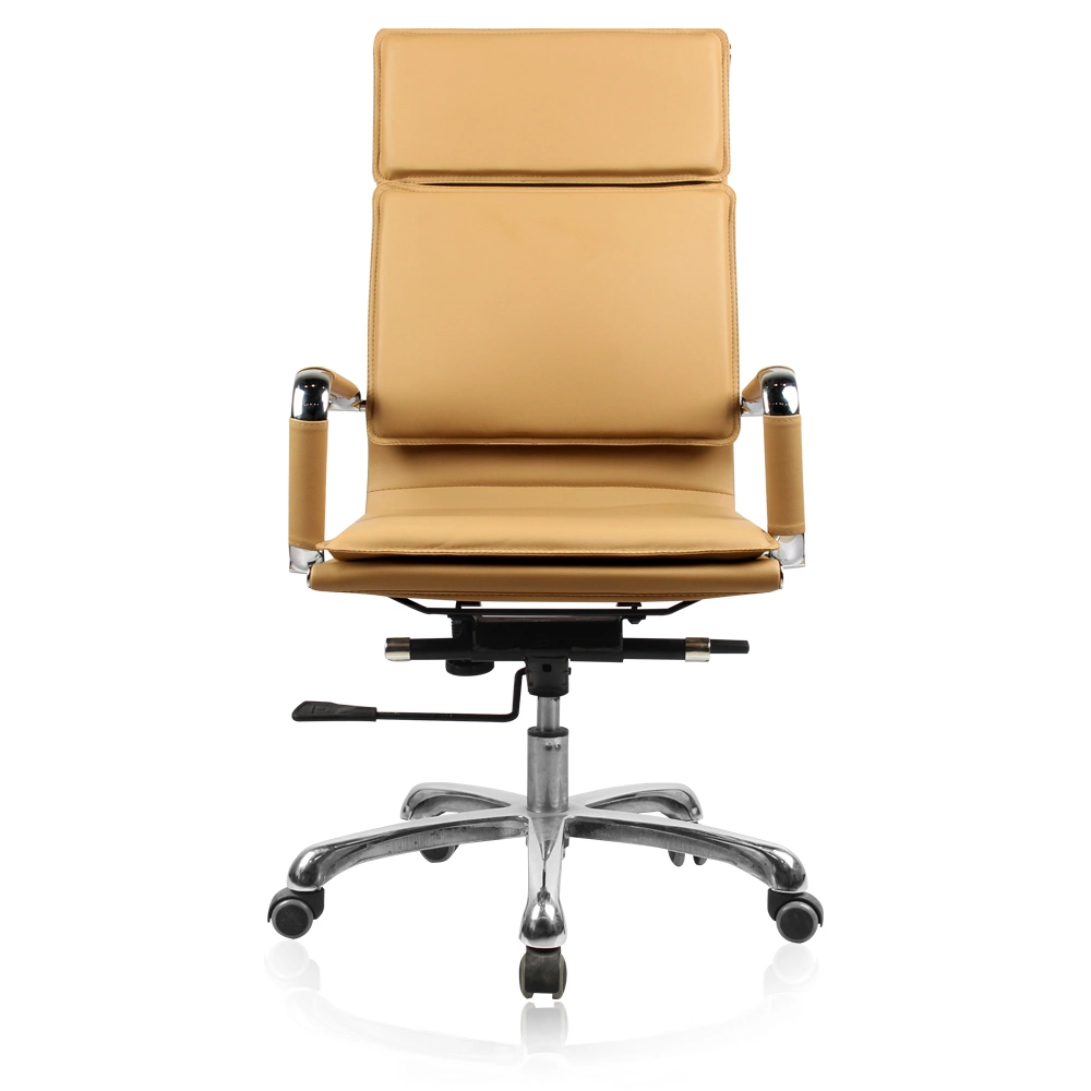 Mobilier de bureau moderne en cuir Chaise de bureau ergonomique en tissu exécutif pour réunions pivotante pour le personnel