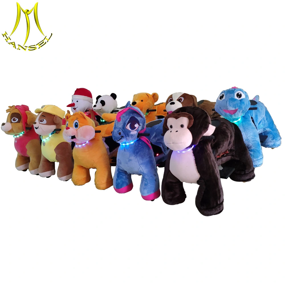 Hansel Amusement Rides Plush Electric Ride on Animals for Children