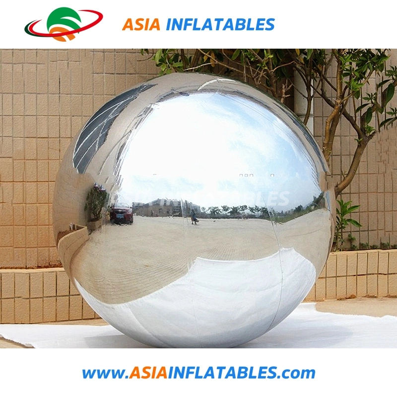 Silver Mirror Inflatable Advertising Gold Balloons for Party with Air Pump