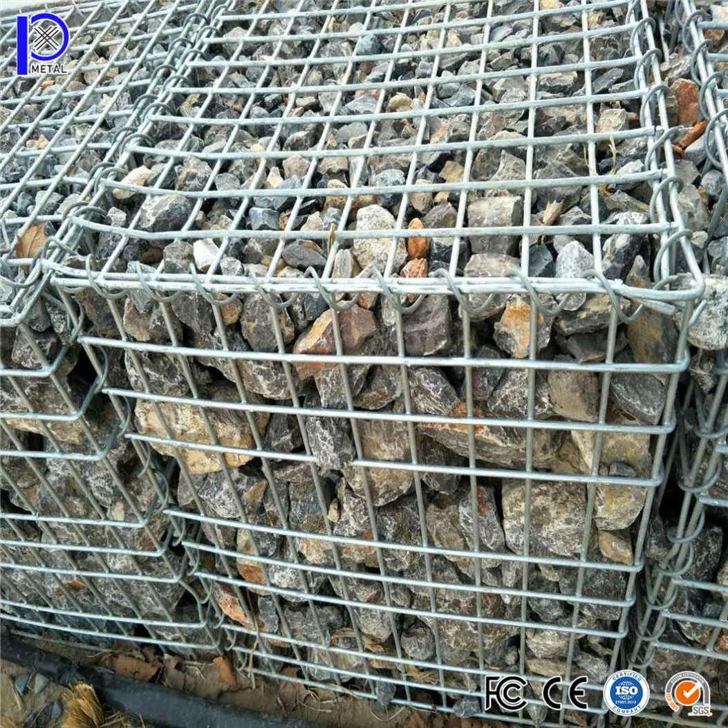 Pengxian 2X2 Galvanized Cattle Welded Wire Mesh Panel China Suppliers 1000 X 300 X 300 mm Welded Gabion Wall Used for Gabion Basket Wall