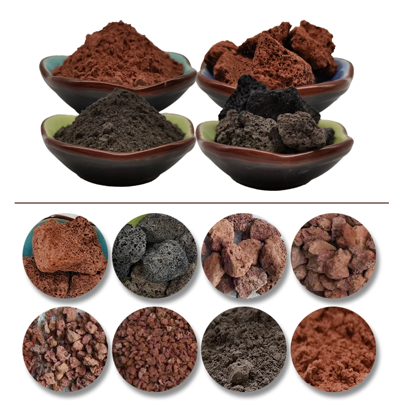 Vocanic Stone Powder, Red Lava Stone Volcanic Rock Powder für Barbecue