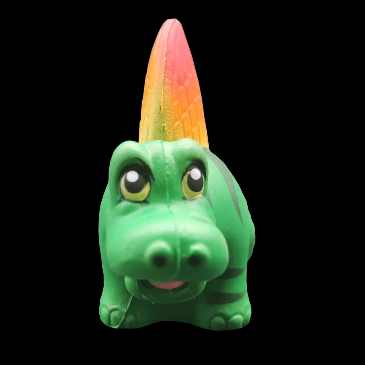 Customized Promotional Release Pressure Slow Rebound Squishy PU Foam Dinosaur Stress Ball