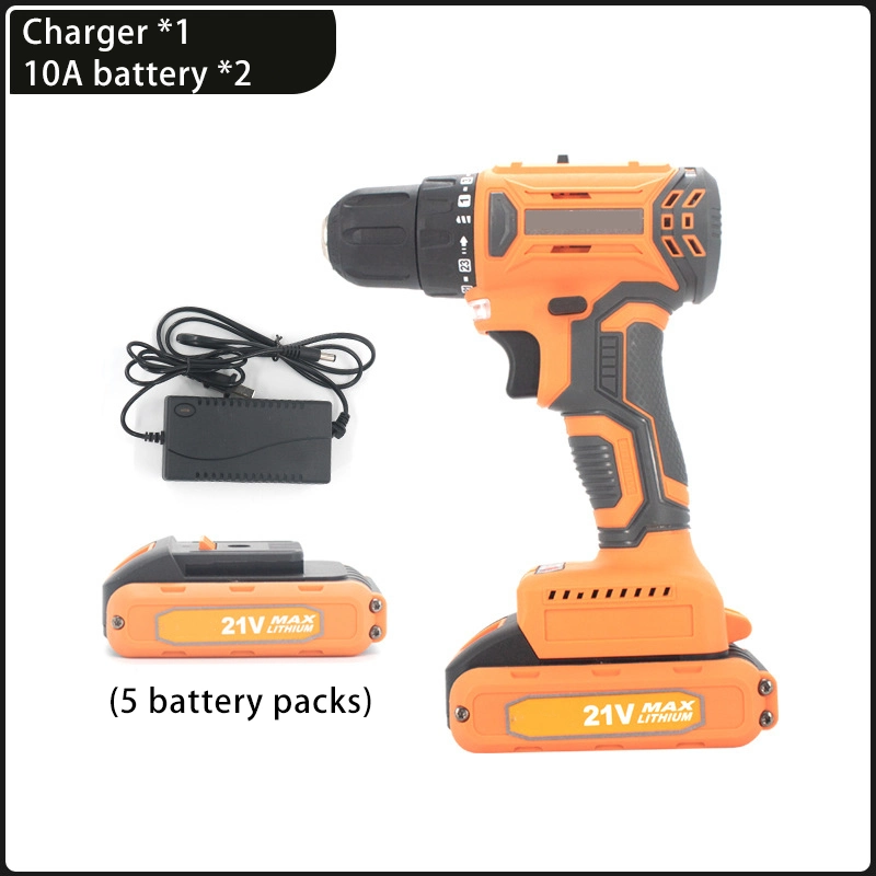 Wenzhou Qianxu Popular Cordless Brushless Impact Hammer Drill Rechargeable 21V Batter Power Drills