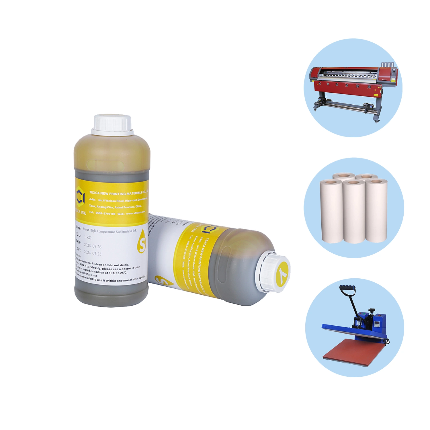 High Light Fastness High Temperature Resistance Super High-Temperature Dispersion Ink Sublimation Transfer Ink