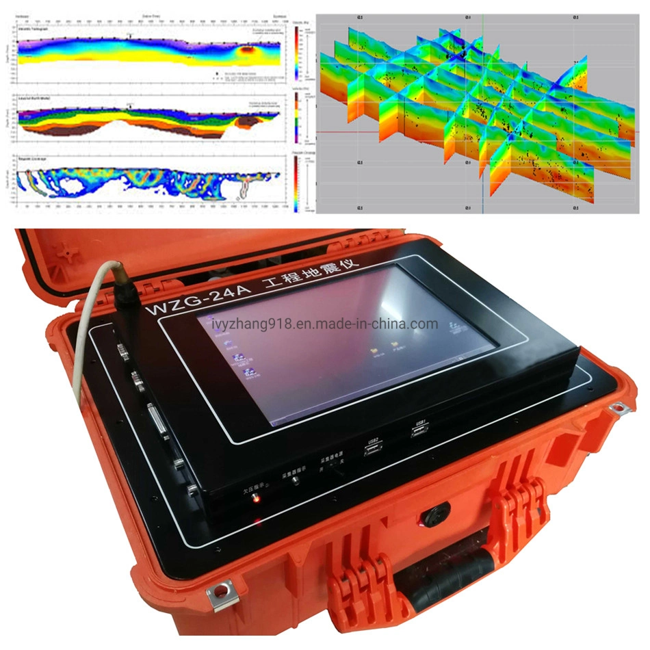 Equipo de Sismógrafo Digital de Alta Precisión, Equipo de Refracción Sísmica y Equipo de Estudio Sísmico para Velocidad, Onda de Corte y Onda Superficial MASW.