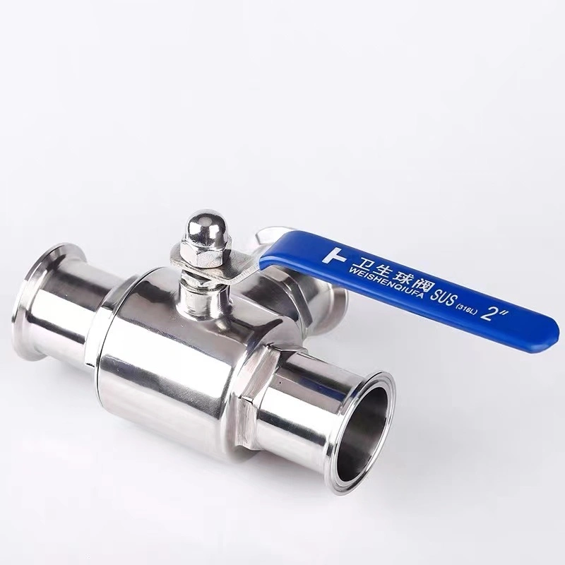 Straight Sanitary Stainless Steel Ball Valve Fittings with One-Stop Ball Valve