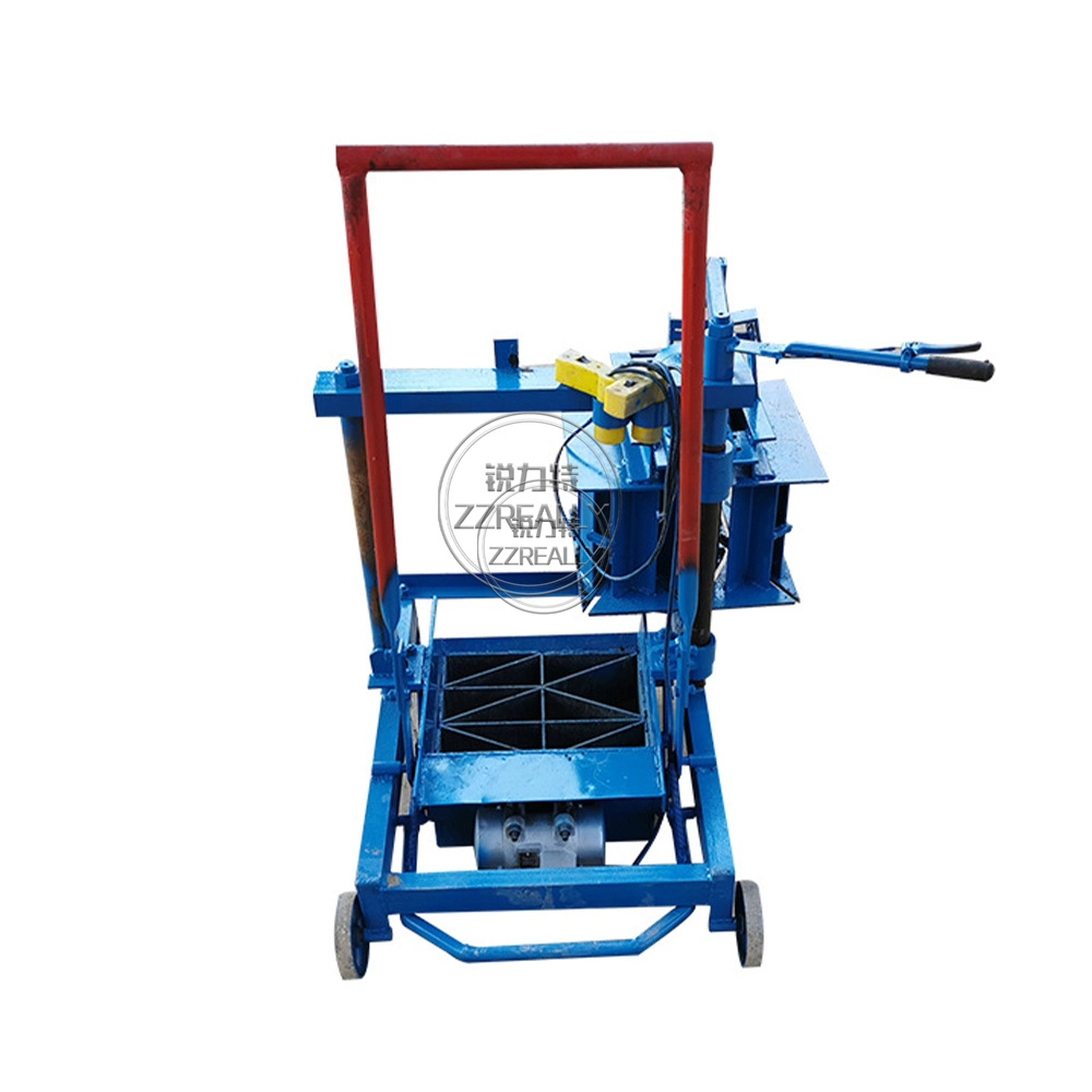 Semi Automatic Mobile Concrete Cement Sand Hollow Paving Stone Brick and Block Making Machine