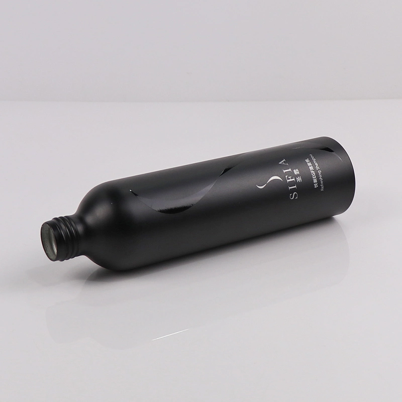 Black Customized Aluminum Lotion Bottle for Skincare/ Cosmetic / Medical Packaging