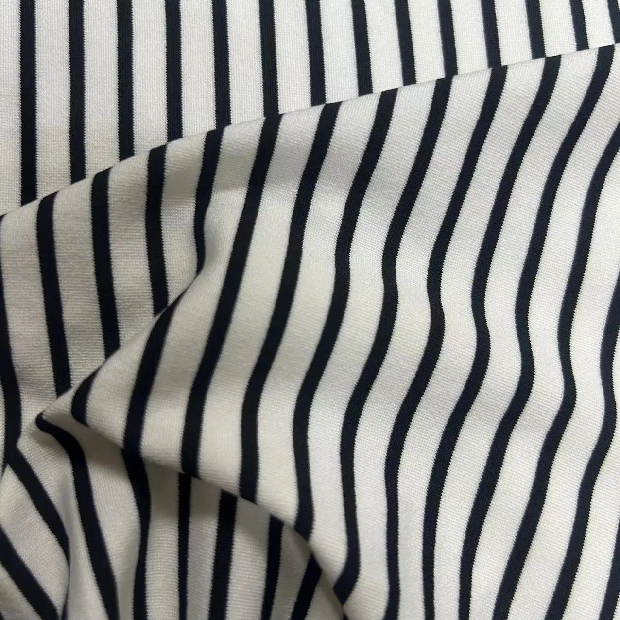 Yarn Dyed Stripe Spandex Milk Silk Knitting Fabric