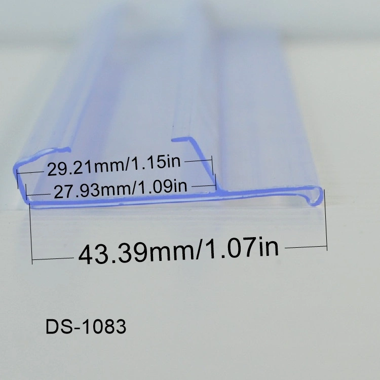 PVC Extrusion Wire Basket Price Tag Holder Data Strip