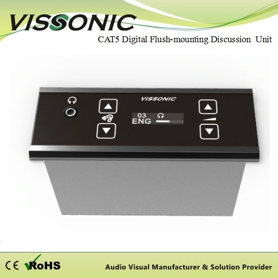 Vissonic Digital Flush-Mounting 64 Channel Selector Audio Conference System