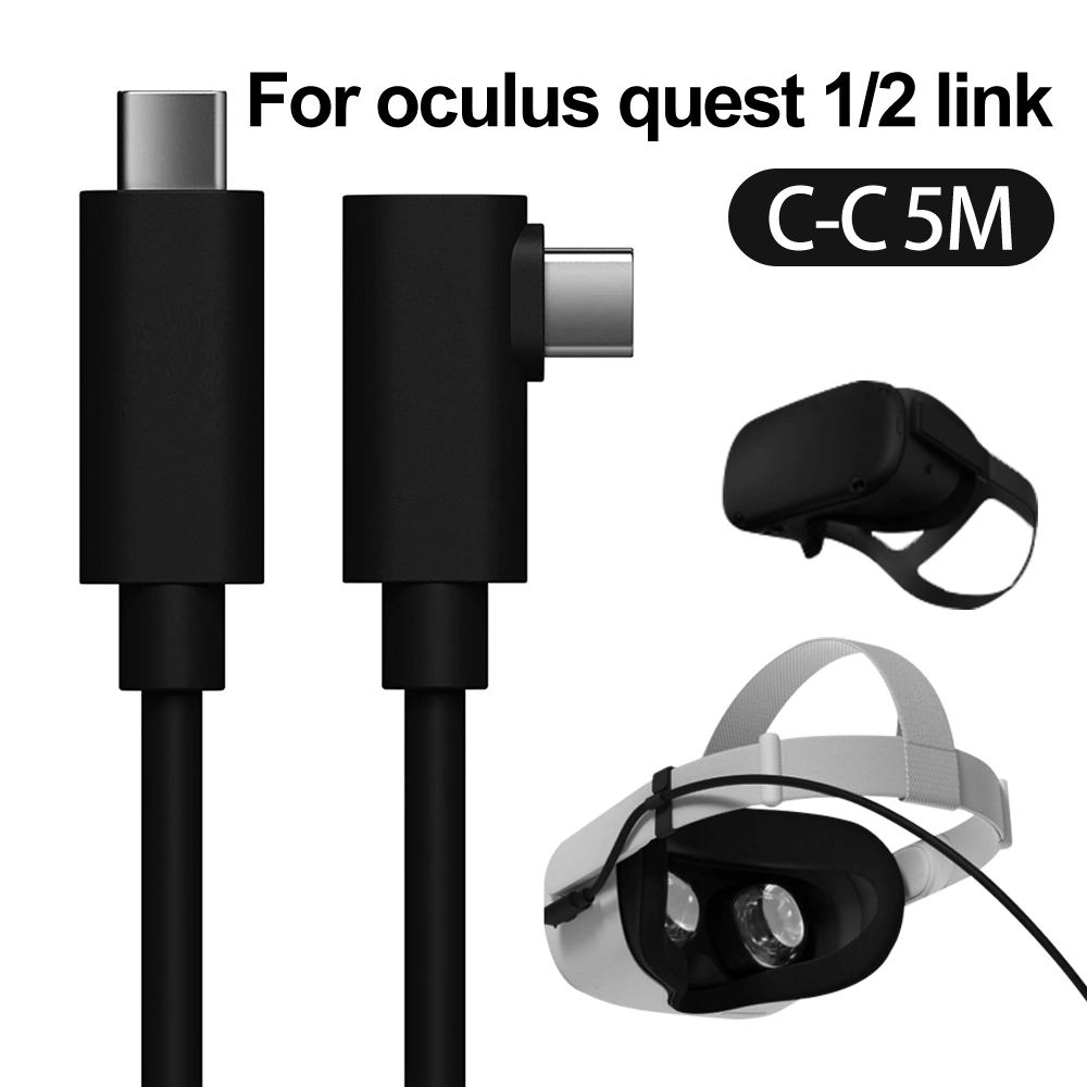 USB C-C Cable 5m Extra Long USB3.2 Type C Kabel for Quest PRO Pico4 PC Vr Game Playing Cords Audio & Video