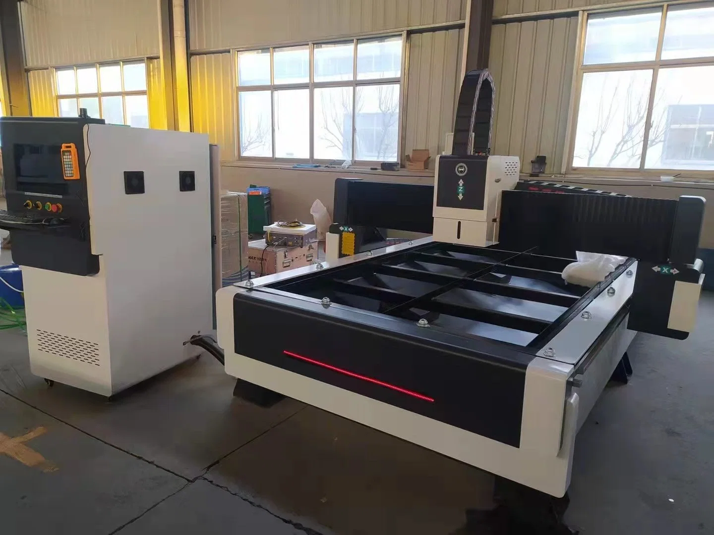 CNC Fiber Laser Cutting Marking Engraving Machine