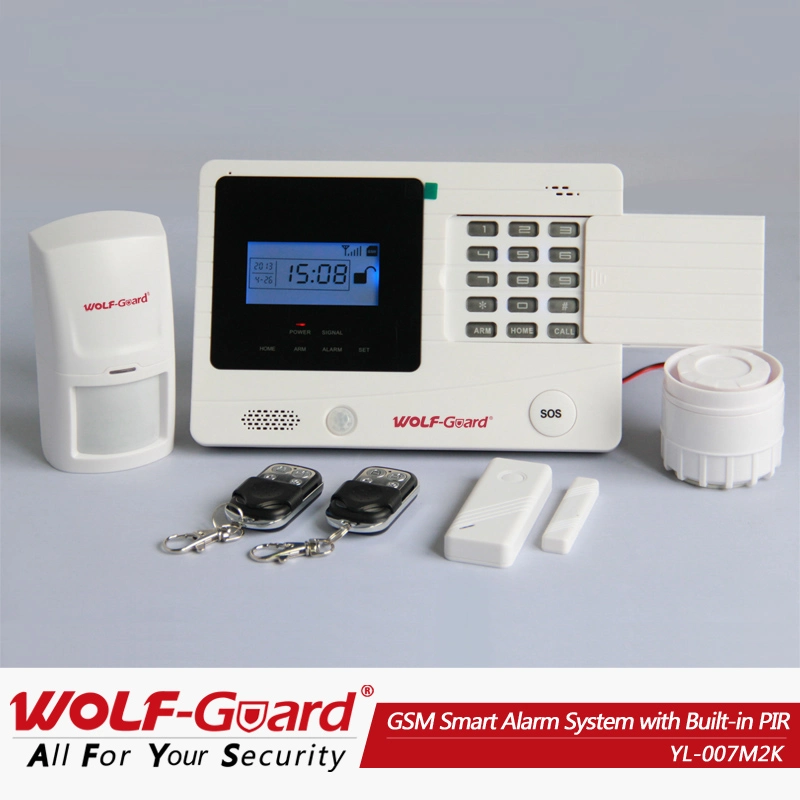 GSM MMS Alarm Security System with LCD Screen and Built-in PIR Yl-007m2k Wireless Home Intruder Alarm