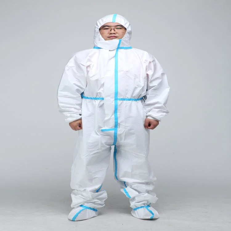 Customized Disposable Chemical Waterproof Sf Nonwoven Protective Clothes