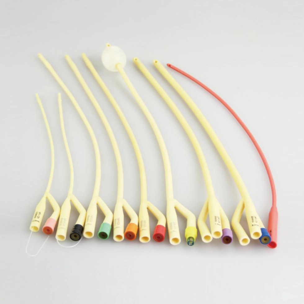 Wholesale All Silicone Latex Foley Catheter 2way 3 Way Foley Balloon Catheter