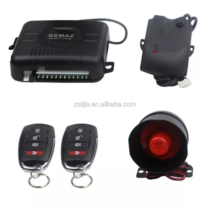 One Way Car Alarm System with Remote Trunk Release