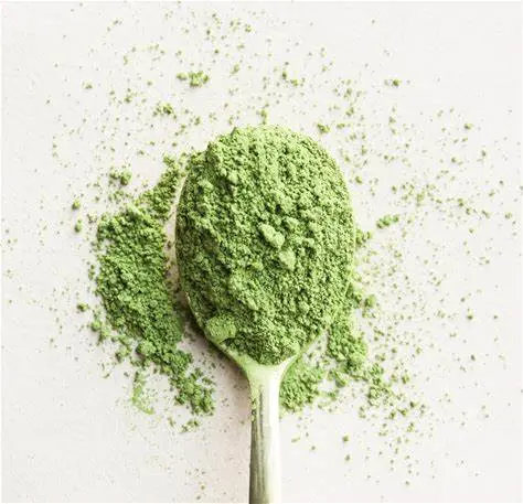 Matcha Powder Made of Pure Green Tea From Nature Aiding Digestion