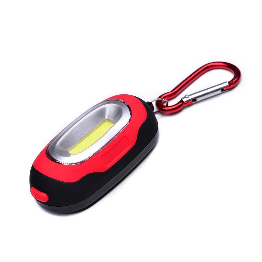 Hot Sell Souvenir Gifts Plastic COB LED Flashlight Torch Small Key Chain