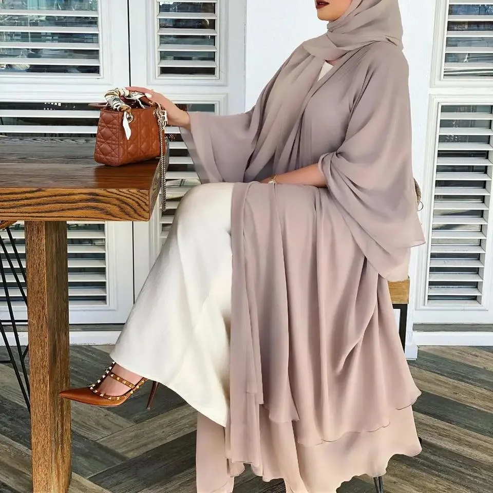 Abaya mujeres Musulmana vestir 2024 Dubai Musulmana Moda Satin Grande Vestido