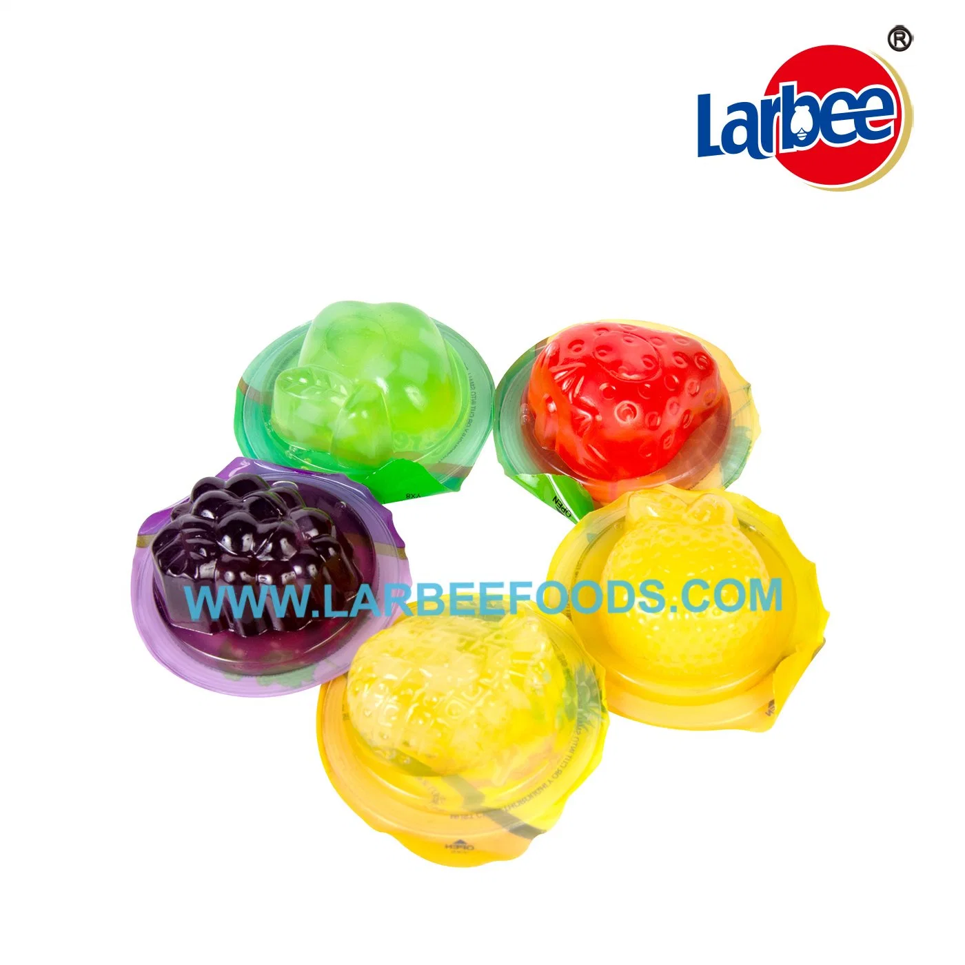 Delicious Snakc Food 28g Fruit Jelly in Jar From Larbee Factory